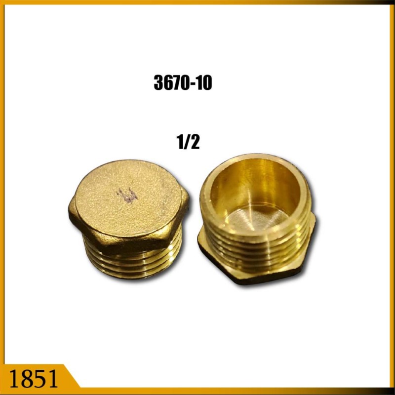 END CAP 1/2 BRASS (1851)
